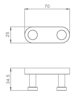 Крючок для ванной комнаты Raglo R300.052.06 чёрный