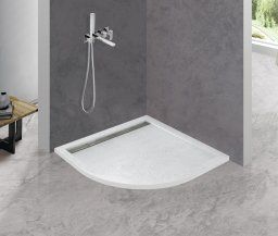 Душевой поддон из искусственного мрамора CEZARES TRAY-AS-R-90-30-W белый