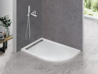 Душевой поддон из искусственного мрамора CEZARES TRAY-AS-RH-120/80-30-W-L белый