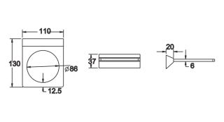 Ёршик для унитаза Rose RG1600 хром