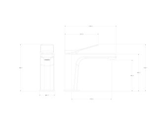Смеситель для раковины Wonzon & Woghand WW-XH-013-MW белый матовый
