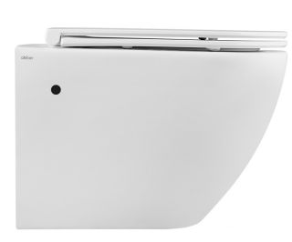 Подвесной унитаз ABBER Bequem AC1103 безободковый белый