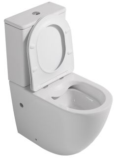 Унитаз-компакт ABBER Bequem AC1110 безободковый белый