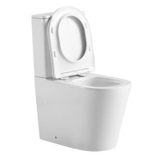 Унитаз-компакт ABBER Bequem AC1112TMW безободковый белый матовый