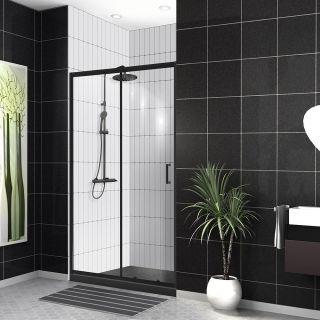 Душевая дверь BelBagno UNO-195-BF-1-120-P-NERO 120см чёрный
