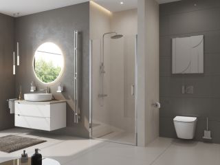 Душевая дверь BelBagno UNO-B-1-90-C-Cr