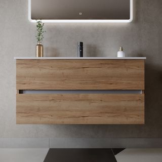 Подвесная тумба под раковину Sancos Urban UR100EG 100см дуб галифакс натуральный