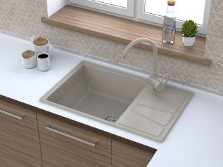 Мойка кухонная GranFest Серая Vertex V-780 L сер