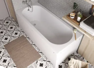 Ванна из литьевого мрамора Эстет Chester silk ФР-00014626 180x80см белый матовый