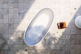 Ванна из искусственного камня ABBER Stein AS9620-1.6 165x78см белый матовый