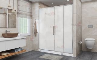 Душевая дверь в нишу AvaCan FC2 190-210 MT хром