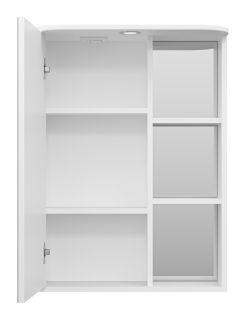 Зеркальный шкаф с подсветкой Misty Венера левый 60см белый