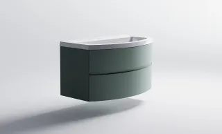Тумба с раковиной Astra-Form Венеция 2.0 03100004ncss3005-b80g+04010022 80 см зелёный матовый