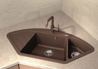 Кухонная мойка Florentina Веста песочный