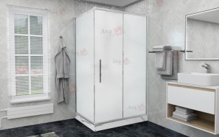 Душевой уголок AvaCan FС 160-180 + SС100 MT хром