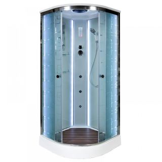 Душевая кабина Deto ЕМ1580 LED с гм. 80х80х220 см