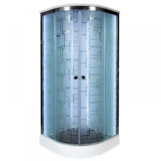 Душевая кабина Deto ЕМ1580 LED с гм. 80х80х220 см