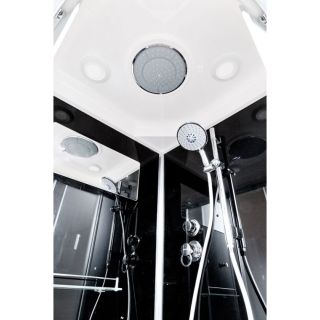 Душевая кабина Deto B09S BLACK 90х90х220 см