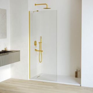 Душевая перегородка RGW WA-110Gb 351011008-16 80см брашированное золото