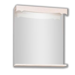 Зеркало с подсветкой Бриклаер Кантри 4627125413605 65 см бежевый дуб прованс