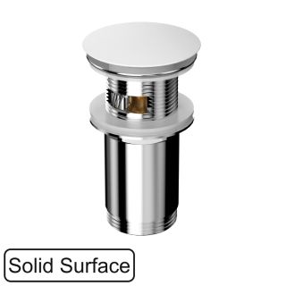 Донный клапан для раковины WHITECROSS A706WHS клик-клак белый матовый