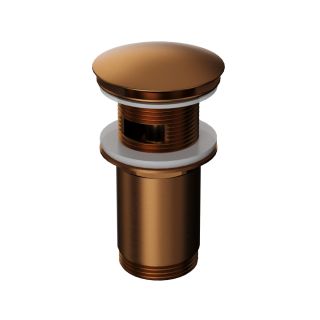 Донный клапан для раковины WHITECROSS A706CPB клик-клак брашированная медь