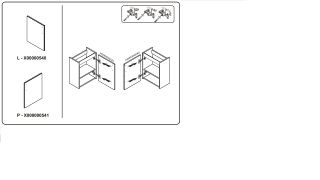 Ravak Дверь тумбы под умывальник SD 400 Chrome R белая