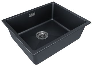 Мойка кухонная Paulmark Lumi LU55-BLM чёрный металлик