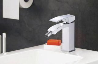 Смеситель для биде Rose R1507F белый/хром