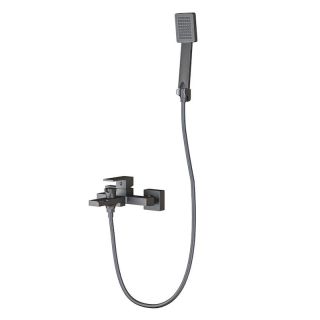 Смеситель для ванны Knotlor KN-22/GM, вороненая сталь