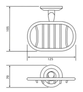 Мыльница РМС A2021 хром