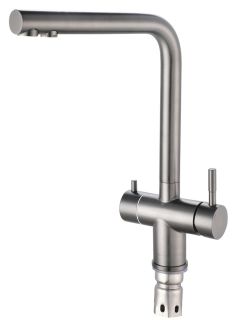 Смеситель для кухни РМС SUS127PVD-017F-015 с подключением фильтра графит