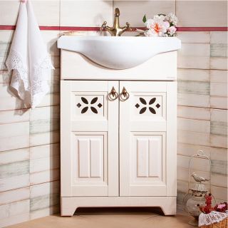 Тумба под раковину Бриклаер Кантри 4627125413704 угловая 60 см бежевый дуб прованс