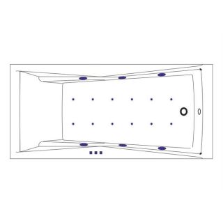 Гидромассажная ванна WHITECROSS Palace 0104.170075.100.RELAX.WH 170x75 см Relax белый