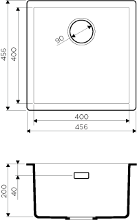 Мойка кухонная Omoikiri Yamakawa 45-U/I-GB Artceramic/графит