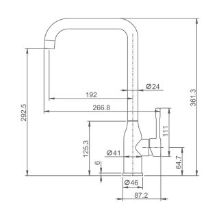 Смеситель для кухни Splenka S206.40 хром