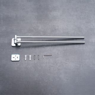 Поворотный полотенцедержатель РМС A1124-2 двойной хром