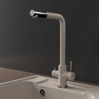 Смеситель для кухни GranFest URBAN Z-5421 песочный